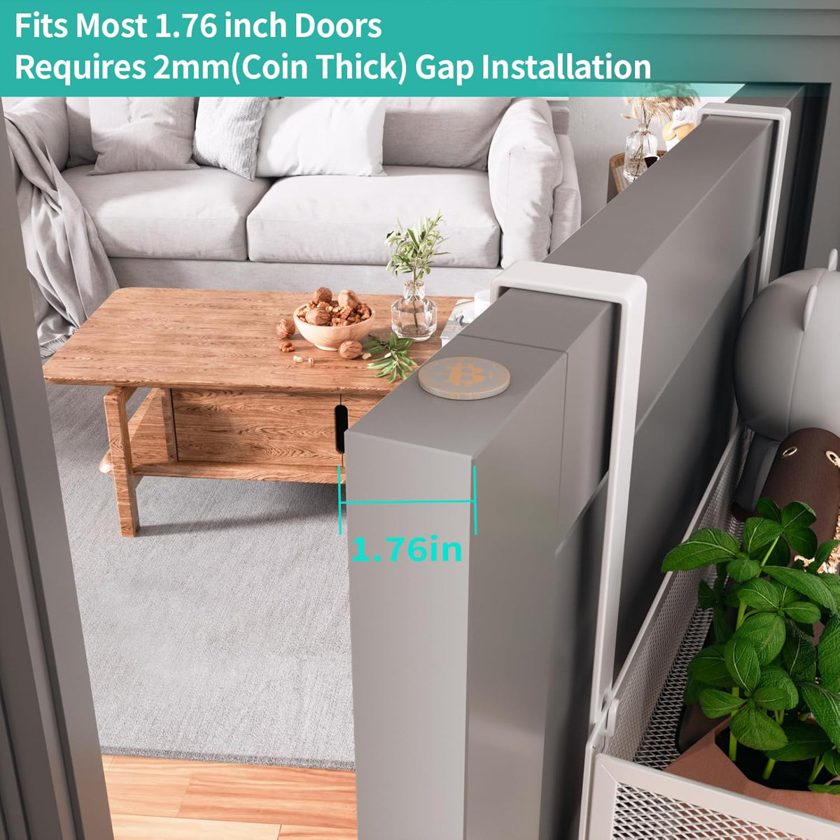 Over The Door Organizer With 9 Hooks And 2 Storage Baskets, Rustproof Stainless Steel Door Hanger For Bathroom, Kitchen, Bedroom, And Living Room